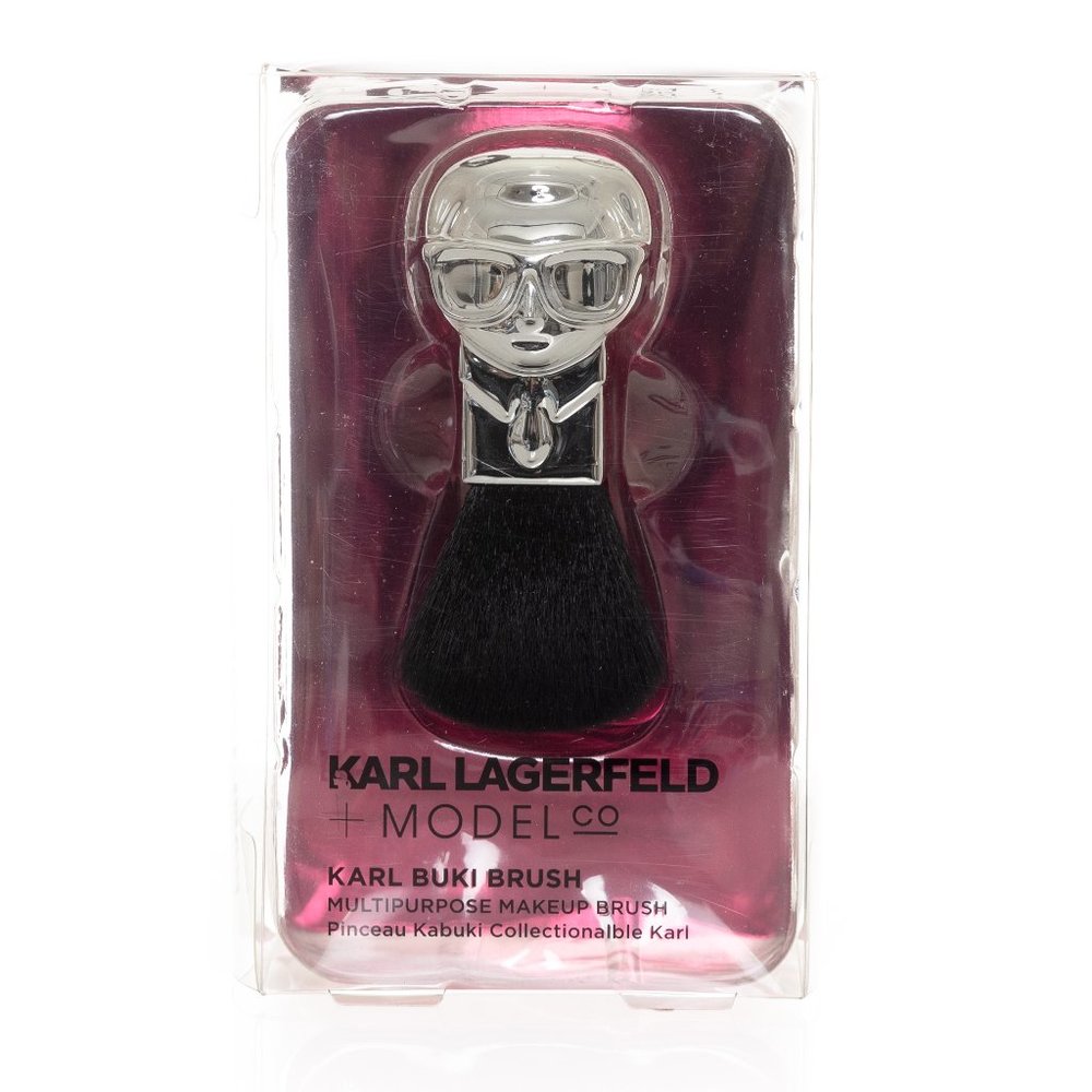 NIB Limited Edition Karl Lagerfeld + ModelCo Multi-Purpose Karl Kabuki Brush